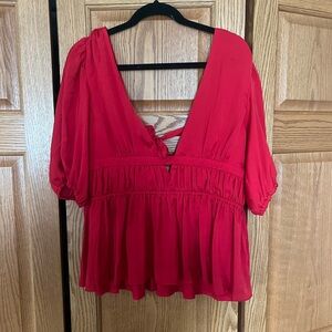 Anthropologie red top